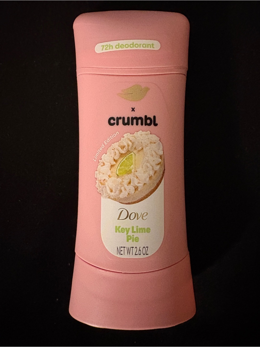 Dove x Crumbl Key Lime Pie Deodorant 2.6 oz Limited Edition Aluminum Free